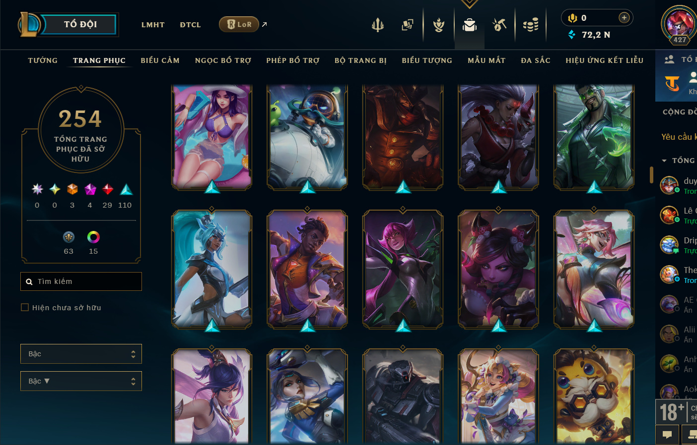 Hình ảnh chi tiết tài khoản LMHT mã số 199364 - Shop LMHT