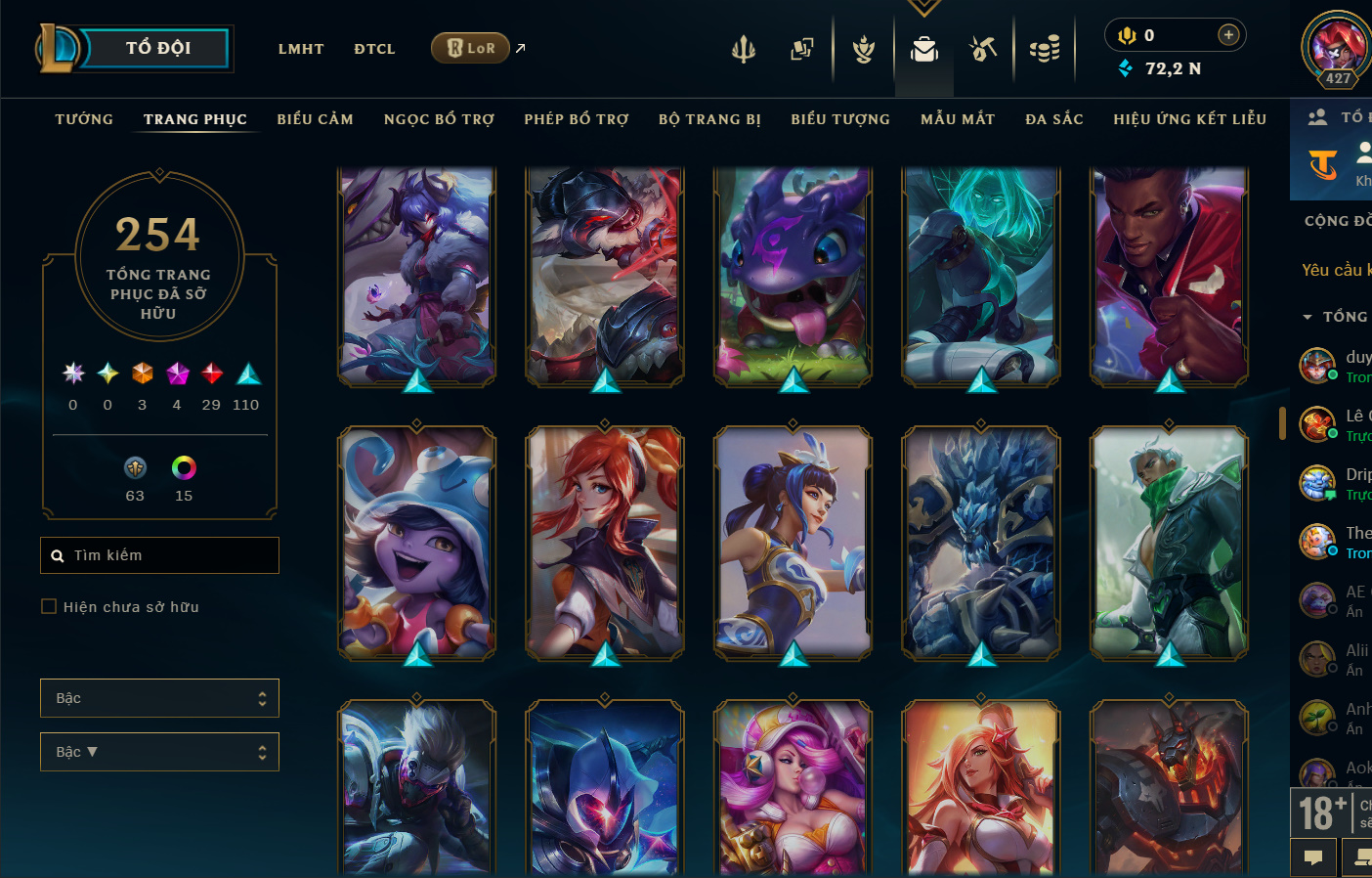 Hình ảnh chi tiết tài khoản LMHT mã số 199364 - Shop LMHT