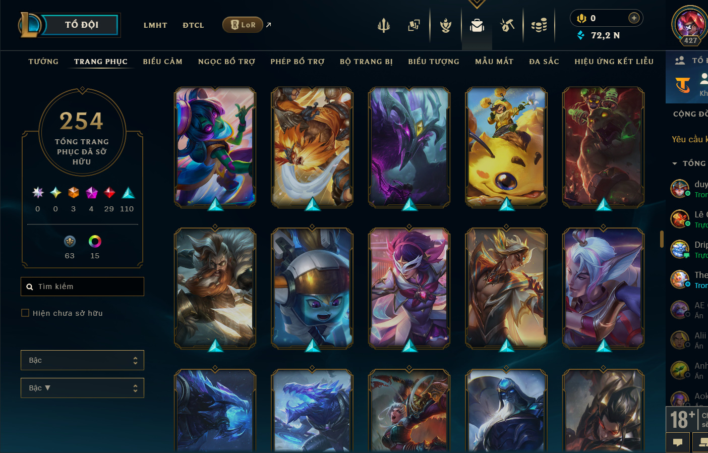 Hình ảnh chi tiết tài khoản LMHT mã số 199364 - Shop LMHT