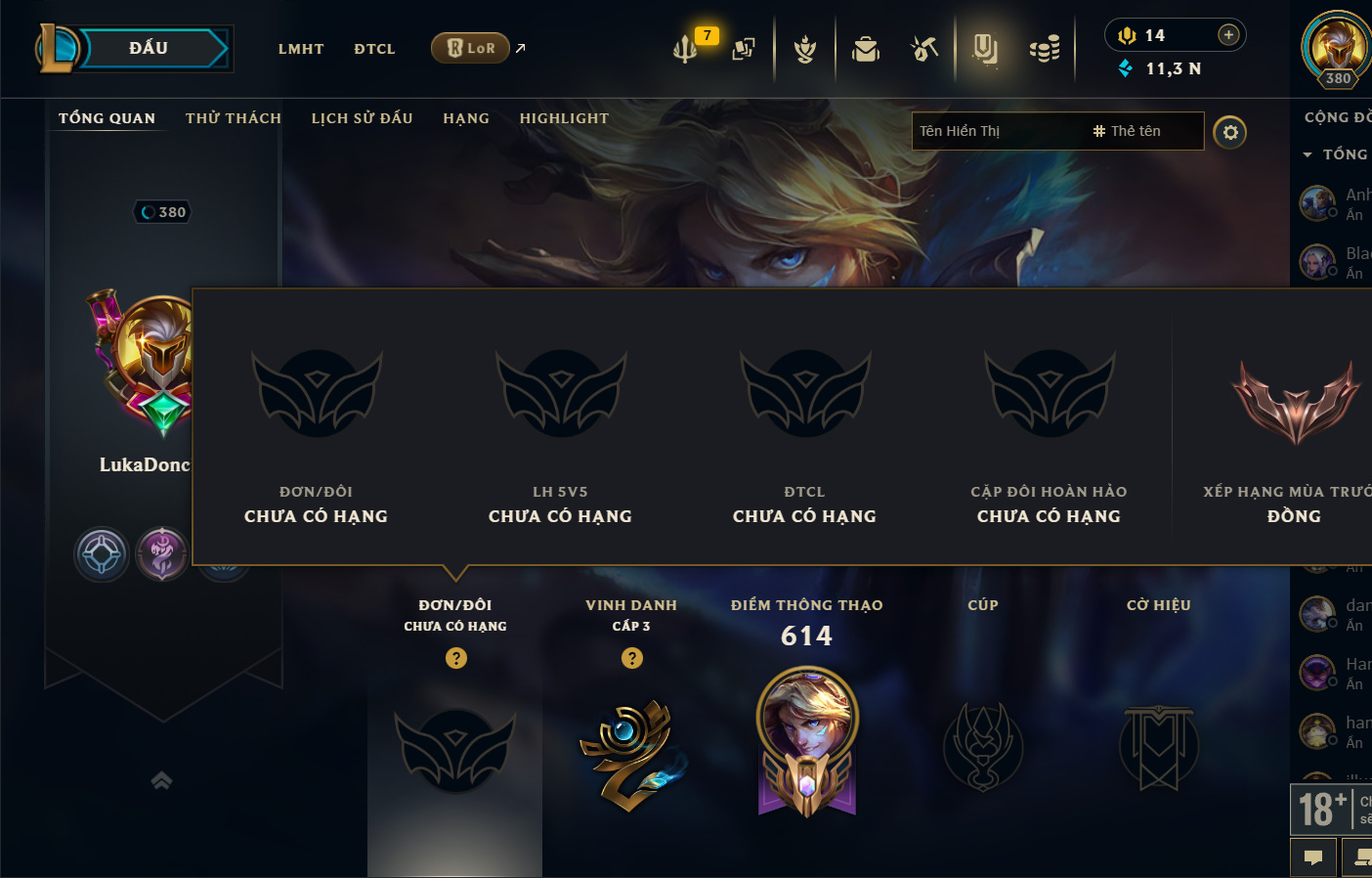 Hình ảnh chi tiết tài khoản LMHT mã số 199376 - Shop LMHT