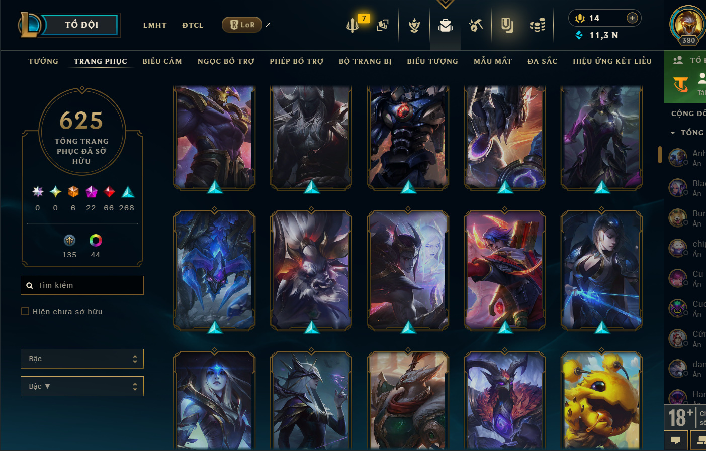 Hình ảnh chi tiết tài khoản LMHT mã số 199376 - Shop LMHT