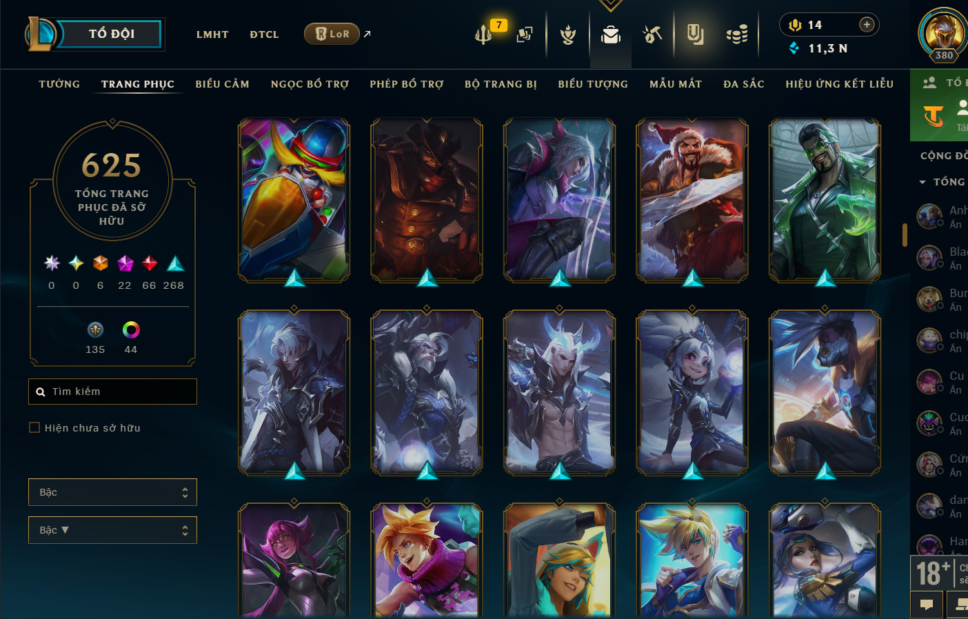 Hình ảnh chi tiết tài khoản LMHT mã số 199376 - Shop LMHT