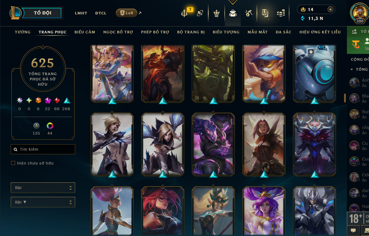 Hình ảnh chi tiết tài khoản LMHT mã số 199376 - Shop LMHT