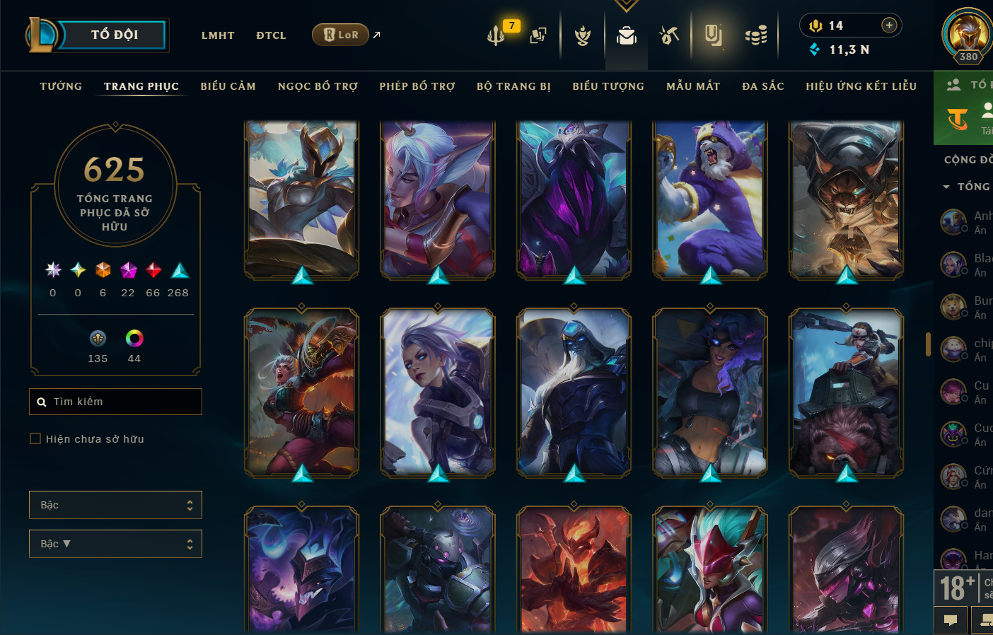 Hình ảnh chi tiết tài khoản LMHT mã số 199376 - Shop LMHT