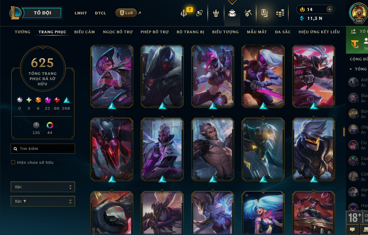 Hình ảnh chi tiết tài khoản LMHT mã số 199376 - Shop LMHT