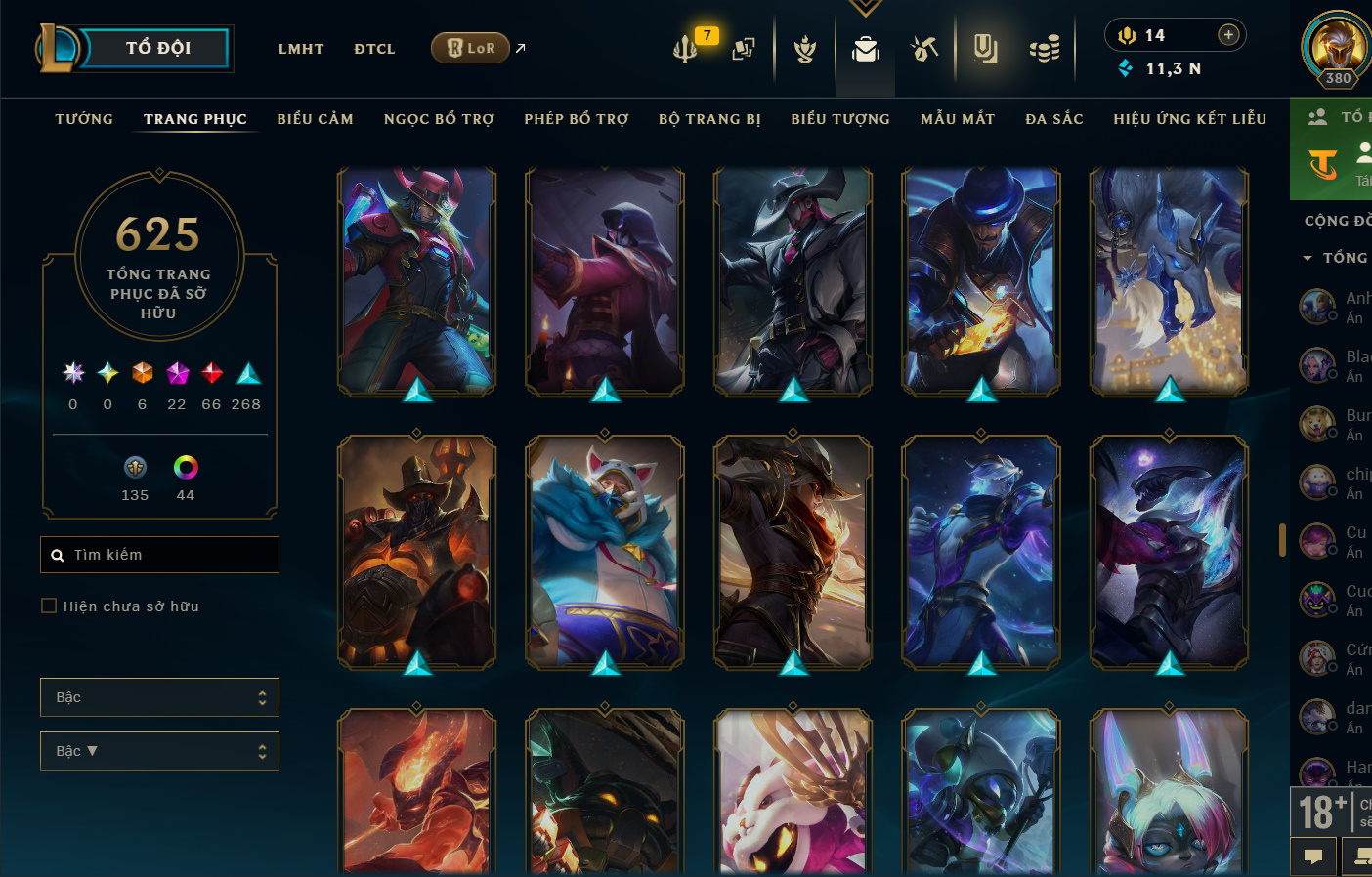 Hình ảnh chi tiết tài khoản LMHT mã số 199376 - Shop LMHT