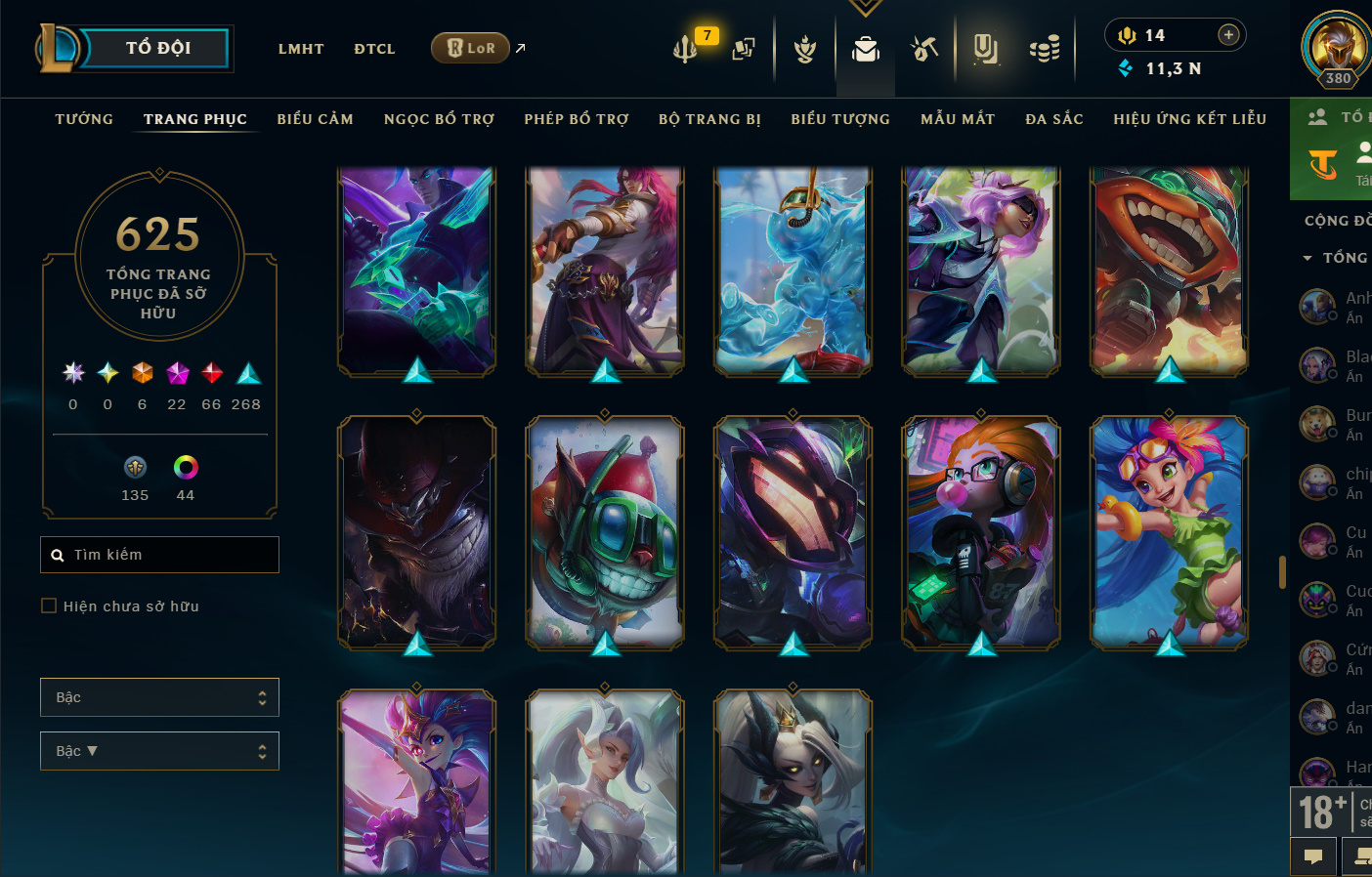 Hình ảnh chi tiết tài khoản LMHT mã số 199376 - Shop LMHT