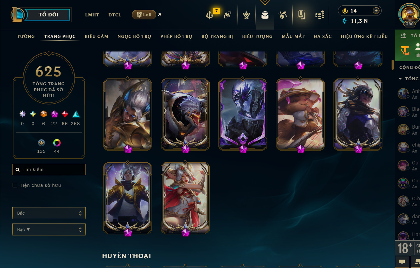 Hình ảnh chi tiết tài khoản LMHT mã số 199376 - Shop LMHT