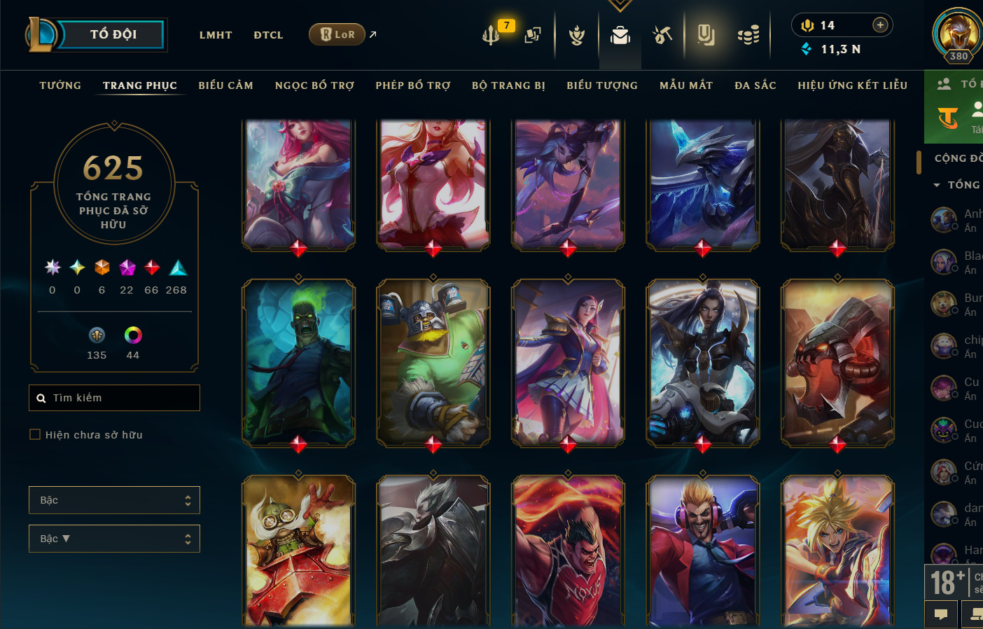 Hình ảnh chi tiết tài khoản LMHT mã số 199376 - Shop LMHT