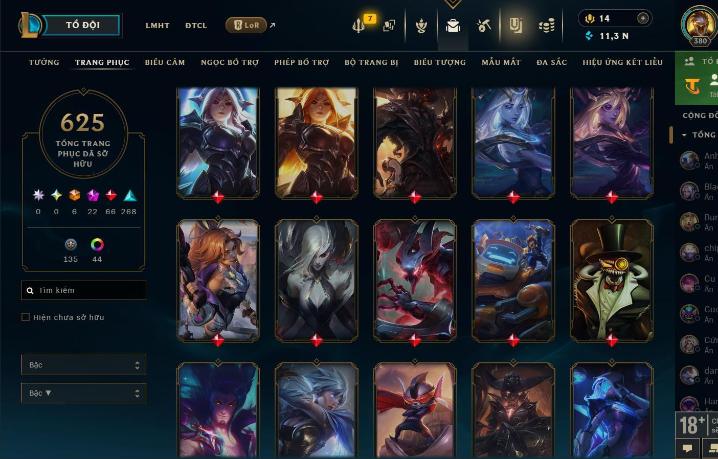 Hình ảnh chi tiết tài khoản LMHT mã số 199376 - Shop LMHT