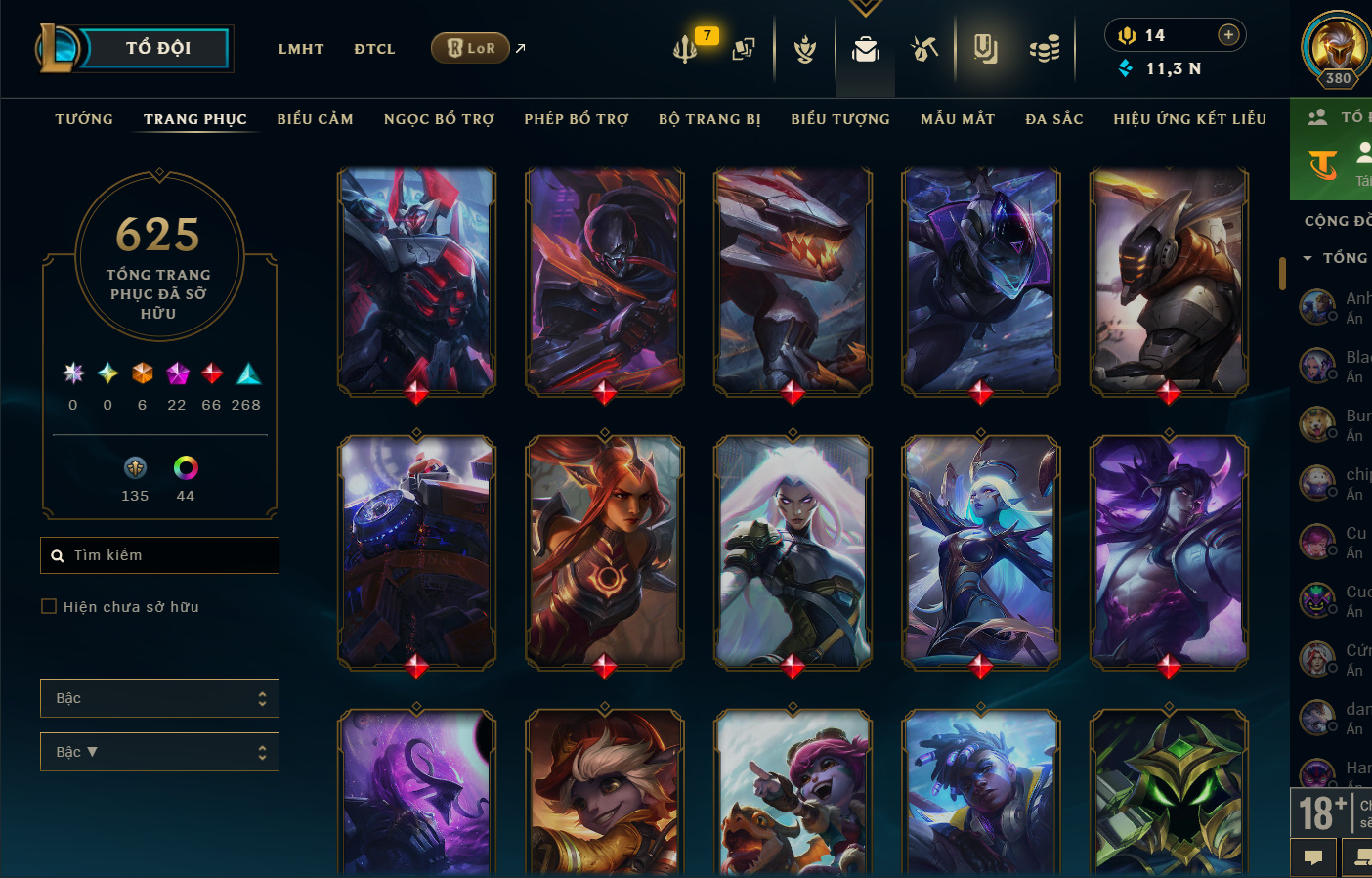 Hình ảnh chi tiết tài khoản LMHT mã số 199376 - Shop LMHT