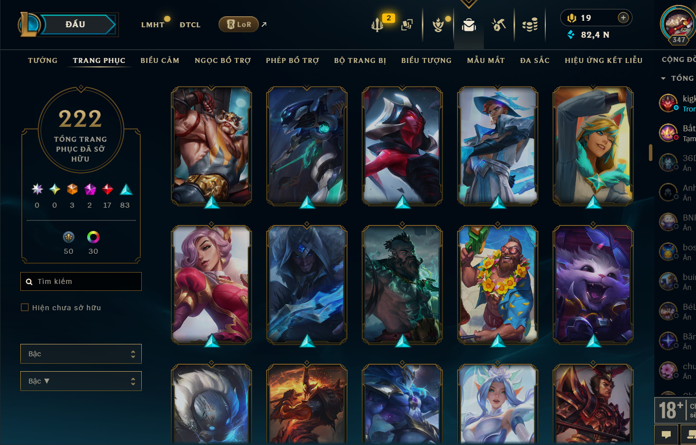 Hình ảnh chi tiết tài khoản LMHT mã số 199378 - Shop LMHT