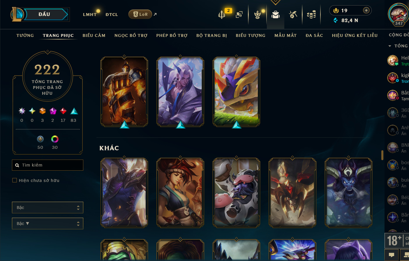 Hình ảnh chi tiết tài khoản LMHT mã số 199378 - Shop LMHT