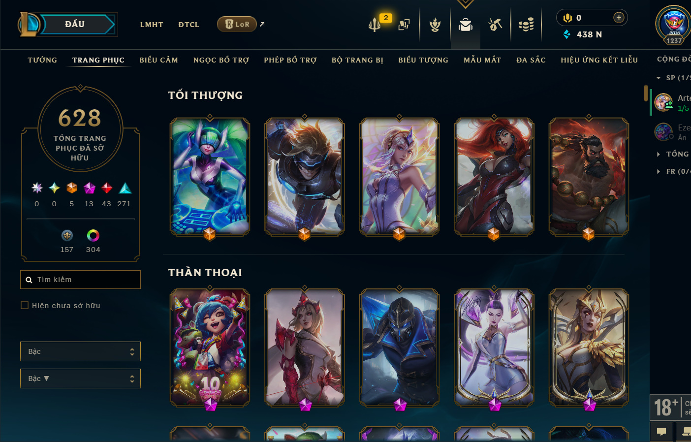 Hình ảnh chi tiết tài khoản LMHT mã số 199381 - Shop LMHT