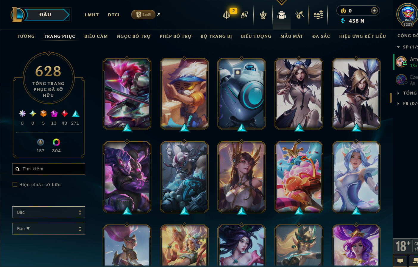 Hình ảnh chi tiết tài khoản LMHT mã số 199381 - Shop LMHT