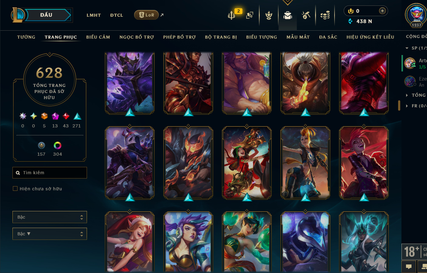 Hình ảnh chi tiết tài khoản LMHT mã số 199381 - Shop LMHT