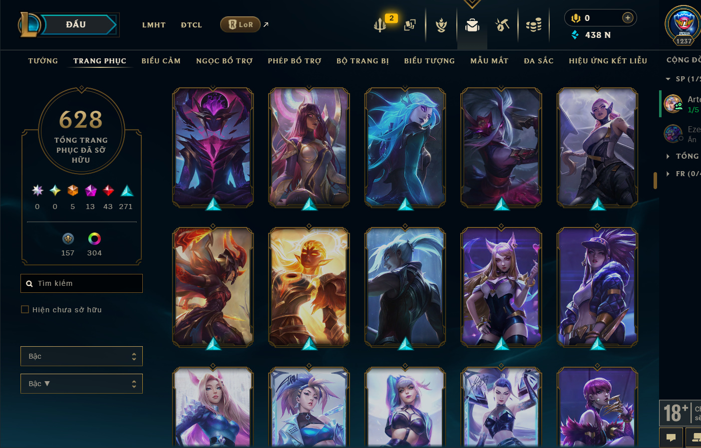 Hình ảnh chi tiết tài khoản LMHT mã số 199381 - Shop LMHT