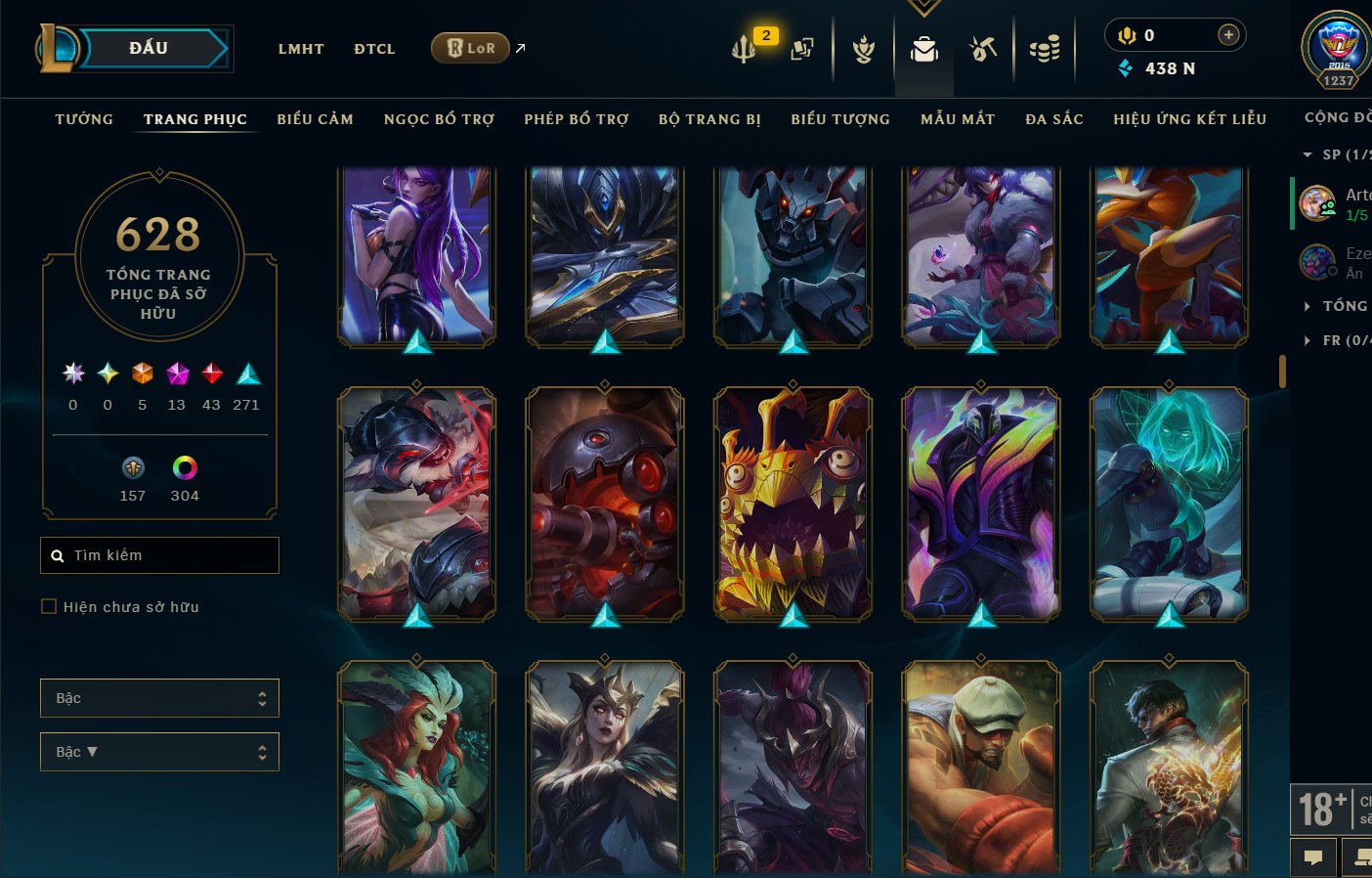 Hình ảnh chi tiết tài khoản LMHT mã số 199381 - Shop LMHT