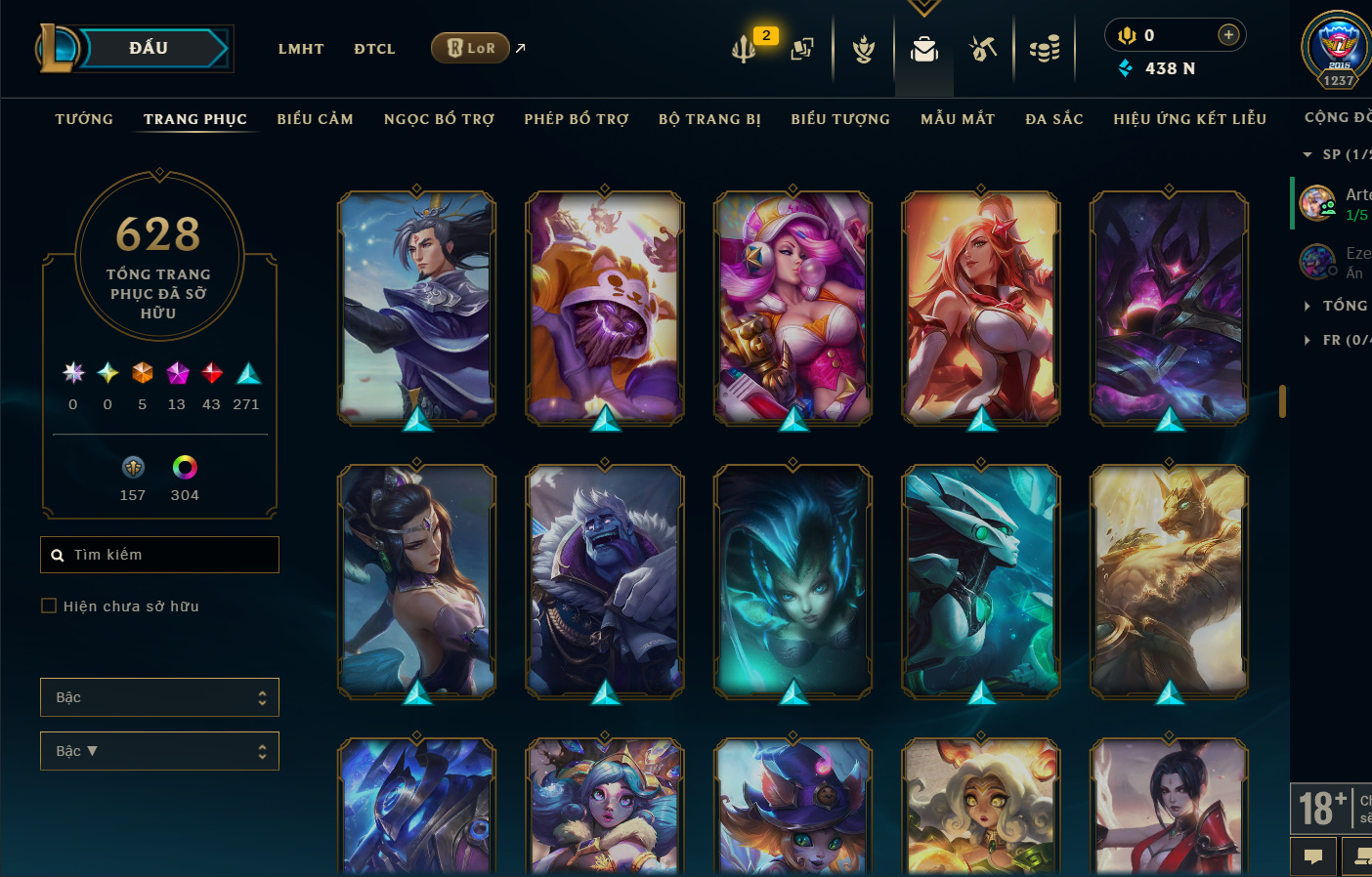 Hình ảnh chi tiết tài khoản LMHT mã số 199381 - Shop LMHT