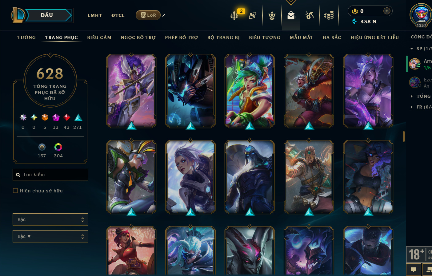 Hình ảnh chi tiết tài khoản LMHT mã số 199381 - Shop LMHT