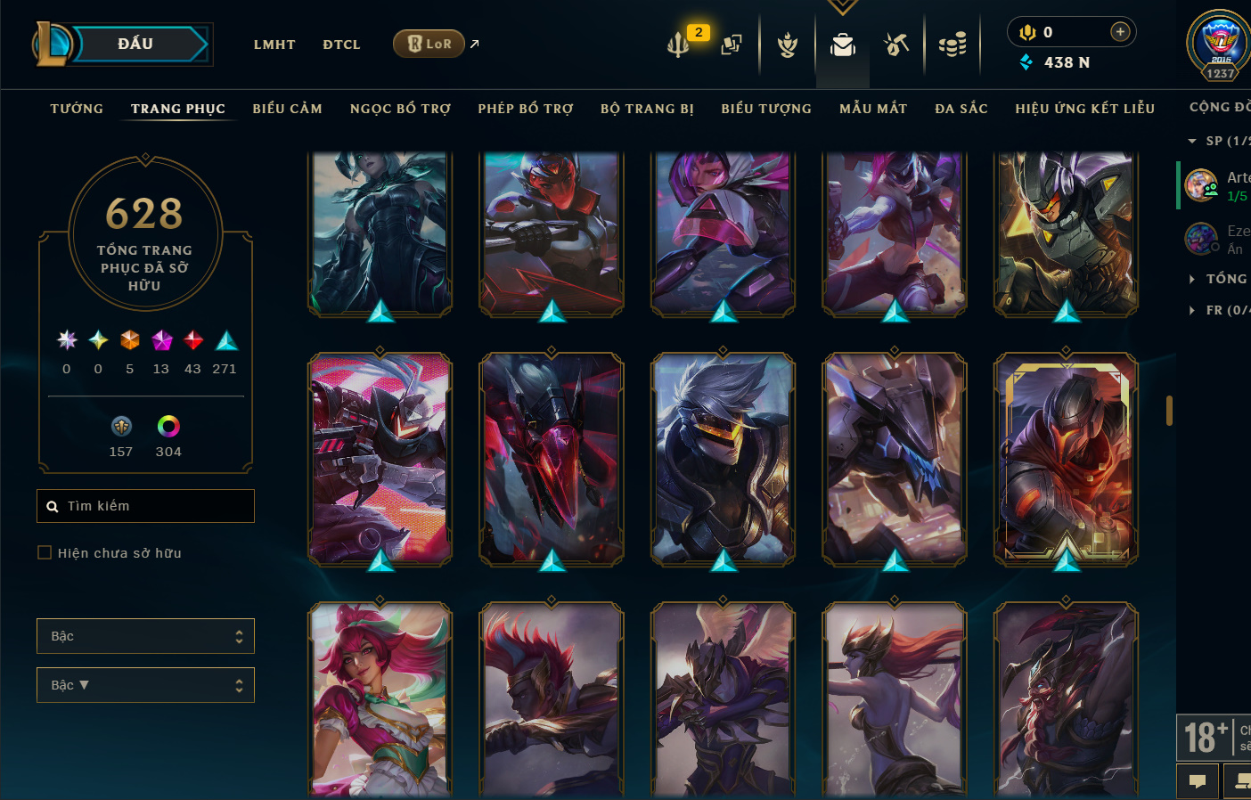 Hình ảnh chi tiết tài khoản LMHT mã số 199381 - Shop LMHT