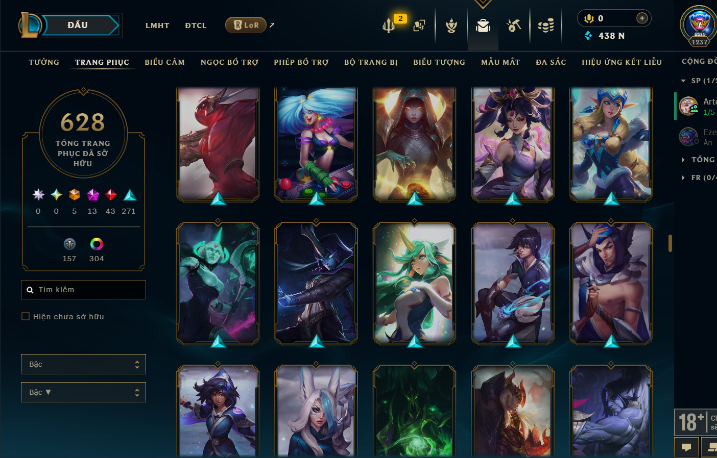 Hình ảnh chi tiết tài khoản LMHT mã số 199381 - Shop LMHT