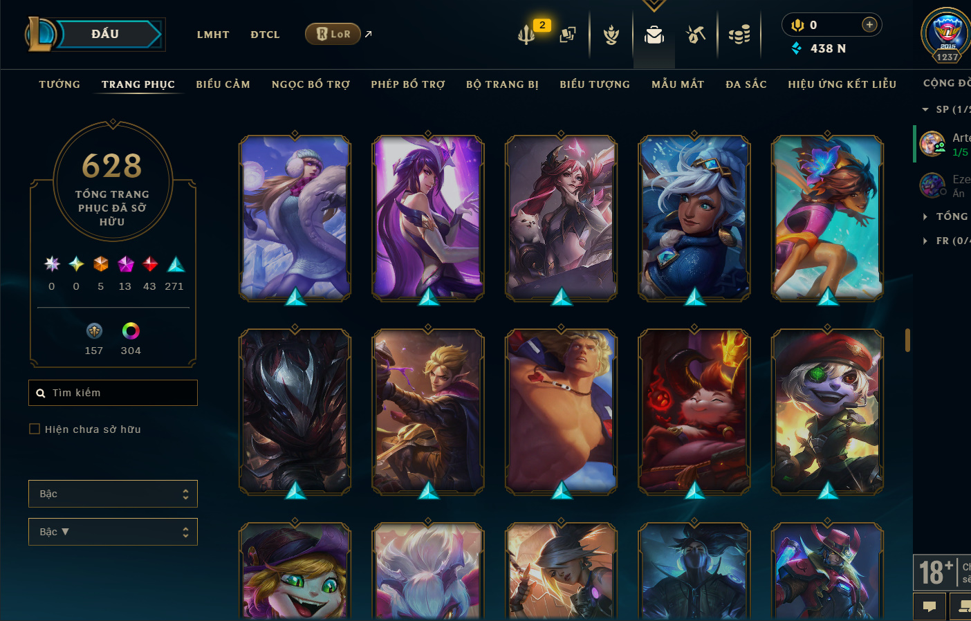 Hình ảnh chi tiết tài khoản LMHT mã số 199381 - Shop LMHT