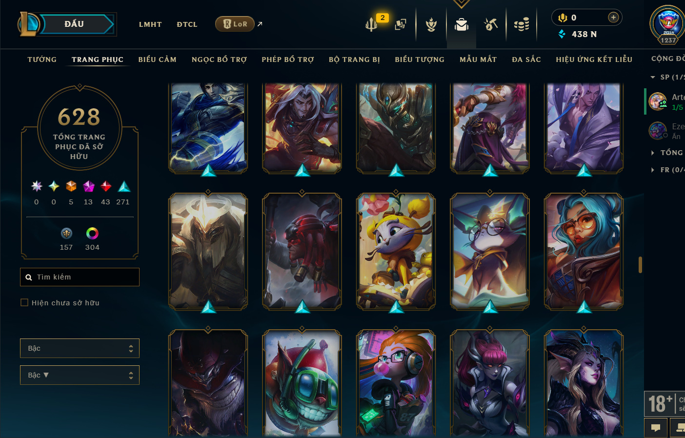 Hình ảnh chi tiết tài khoản LMHT mã số 199381 - Shop LMHT