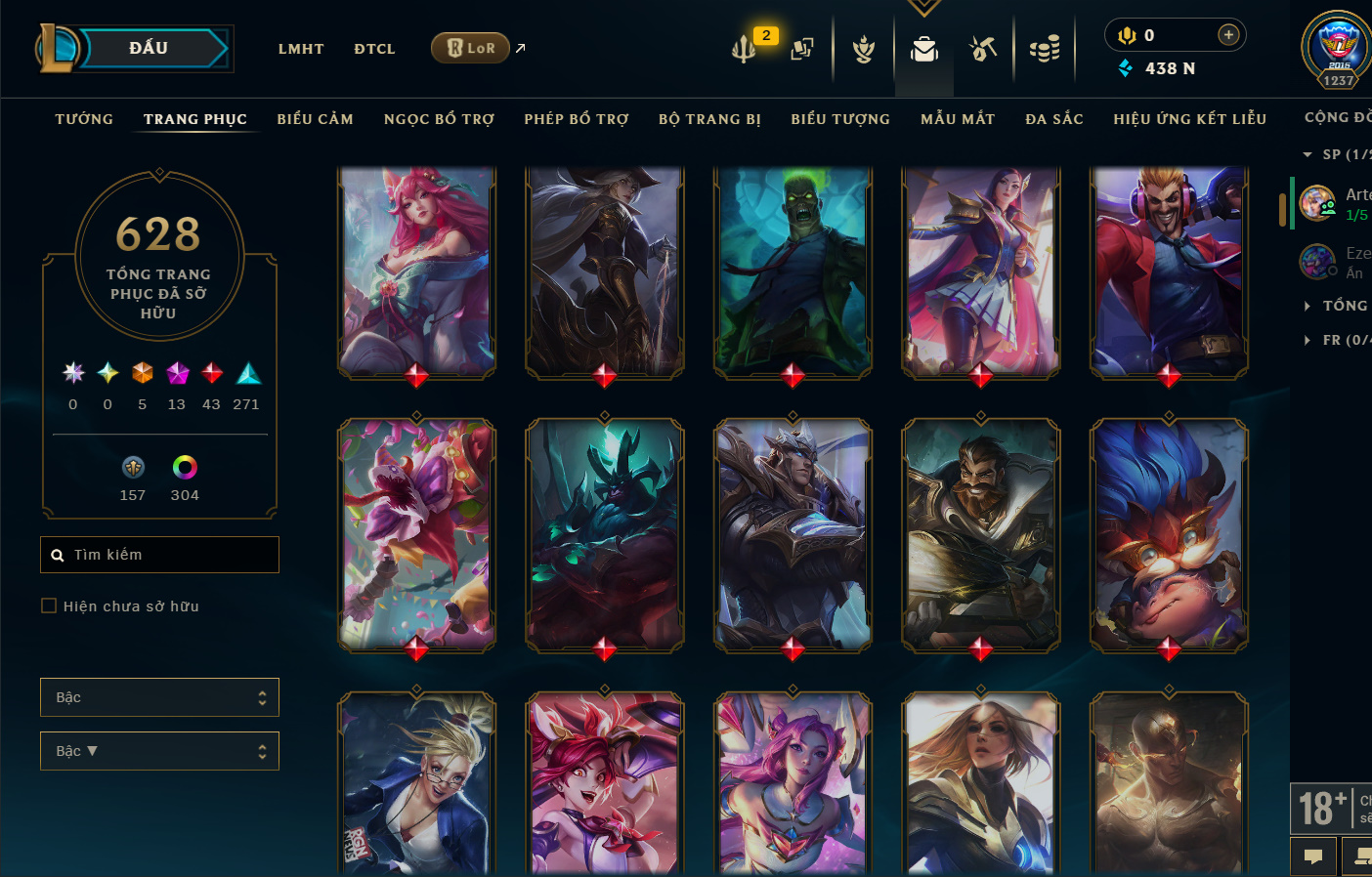 Hình ảnh chi tiết tài khoản LMHT mã số 199381 - Shop LMHT