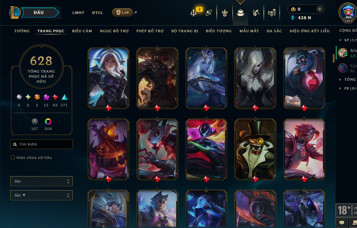 Hình ảnh chi tiết tài khoản LMHT mã số 199381 - Shop LMHT