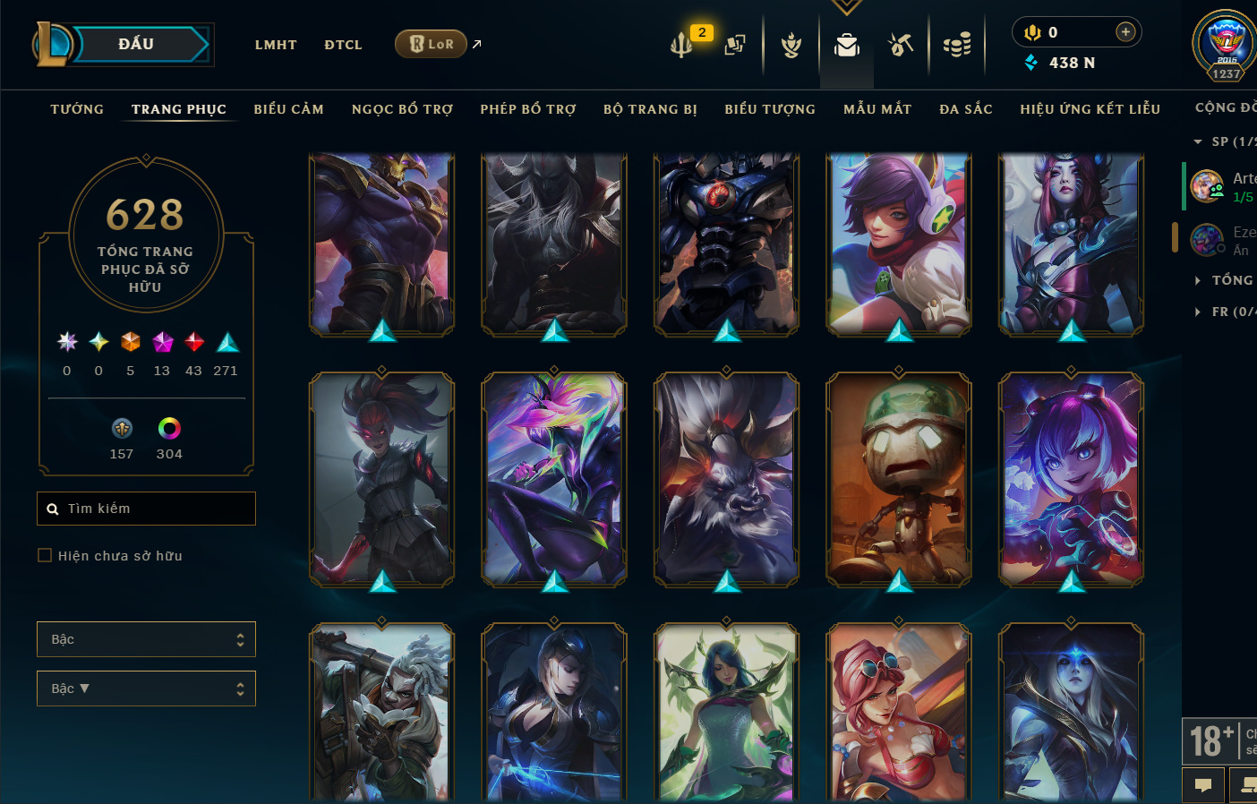 Hình ảnh chi tiết tài khoản LMHT mã số 199381 - Shop LMHT