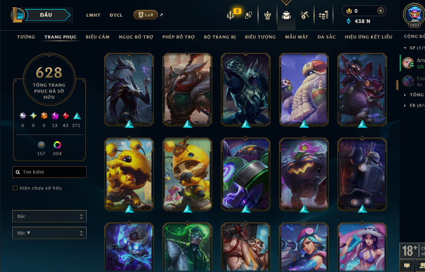 Hình ảnh chi tiết tài khoản LMHT mã số 199381 - Shop LMHT