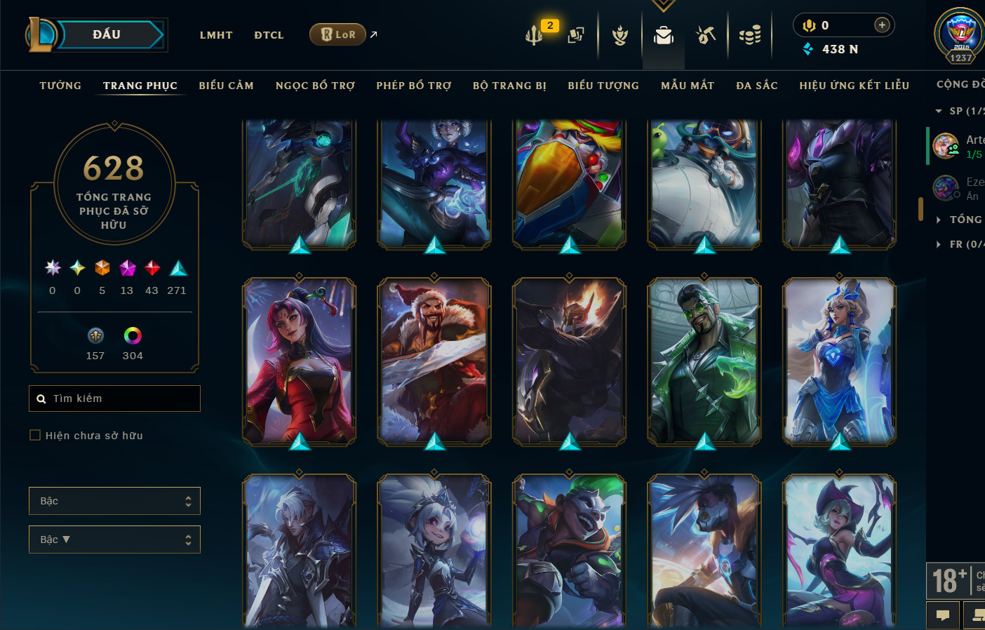 Hình ảnh chi tiết tài khoản LMHT mã số 199381 - Shop LMHT