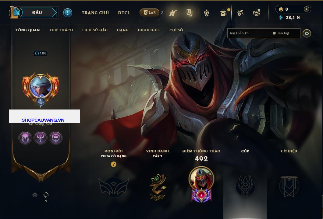 Hình ảnh chi tiết tài khoản LMHT mã số 26698 - Shop LMHT