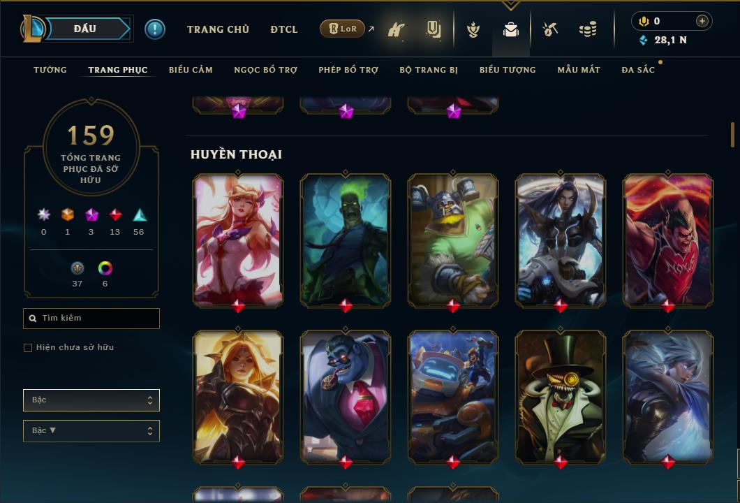 Hình ảnh chi tiết tài khoản LMHT mã số 26698 - Shop LMHT