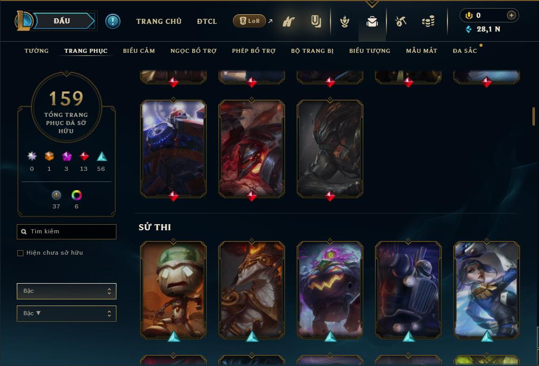 Hình ảnh chi tiết tài khoản LMHT mã số 26698 - Shop LMHT