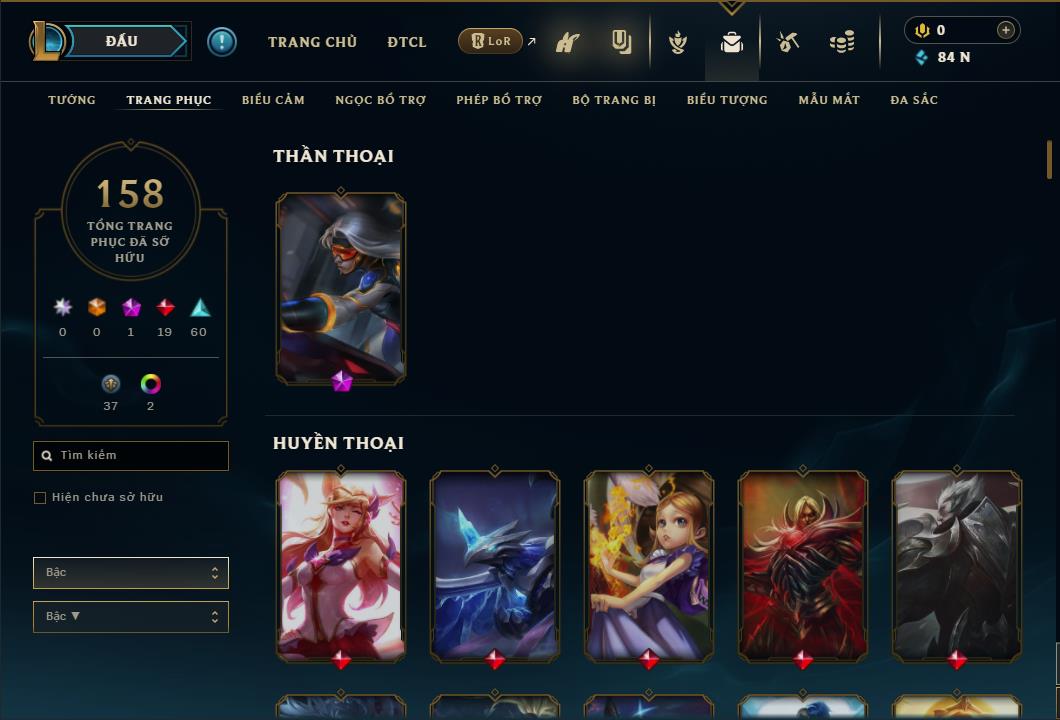 Hình ảnh chi tiết tài khoản LMHT mã số 26699 - Shop LMHT