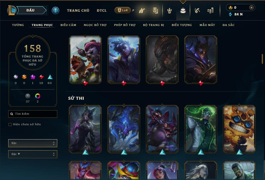 Hình ảnh chi tiết tài khoản LMHT mã số 26699 - Shop LMHT