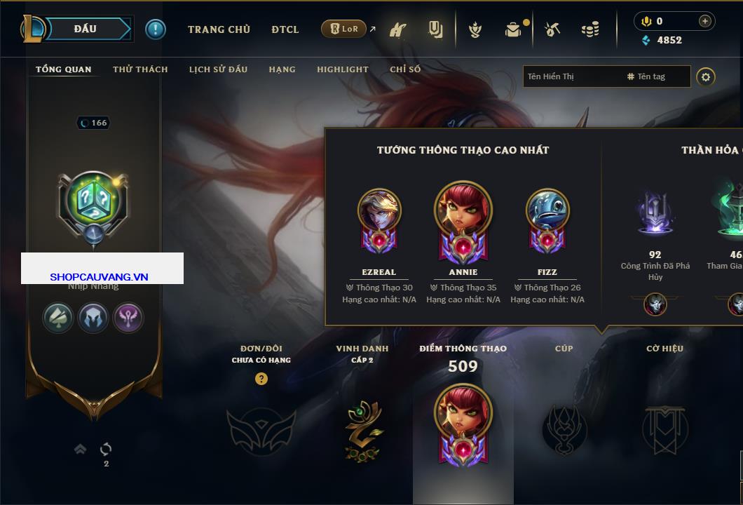 Hình ảnh chi tiết tài khoản LMHT mã số 26702 - Shop LMHT