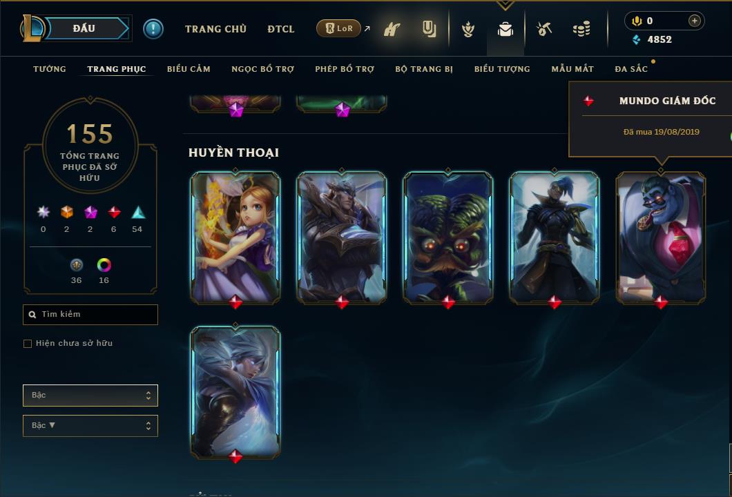 Hình ảnh chi tiết tài khoản LMHT mã số 26702 - Shop LMHT