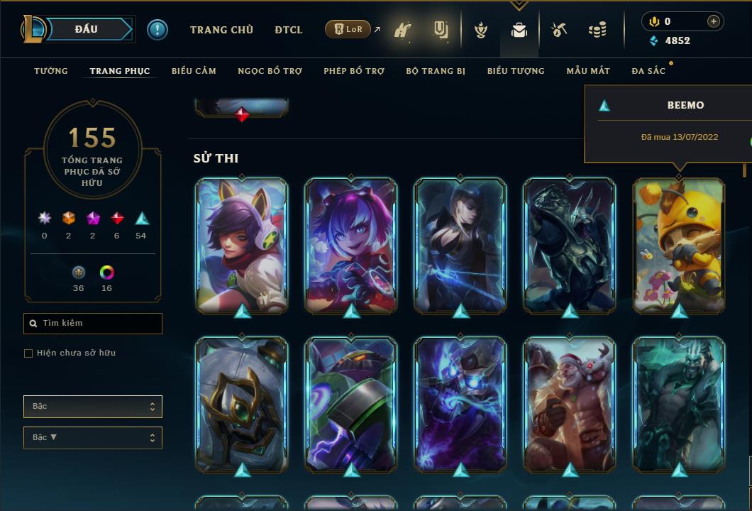 Hình ảnh chi tiết tài khoản LMHT mã số 26702 - Shop LMHT