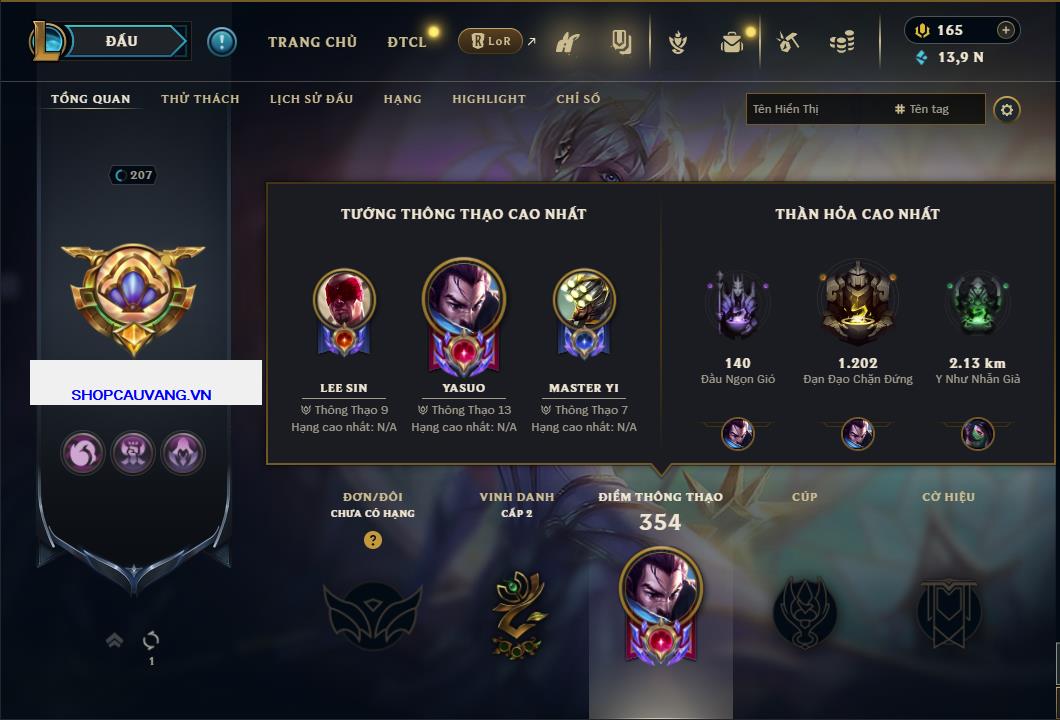 Hình ảnh chi tiết tài khoản LMHT mã số 26704 - Shop LMHT