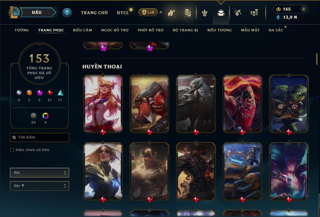 Hình ảnh chi tiết tài khoản LMHT mã số 26704 - Shop LMHT