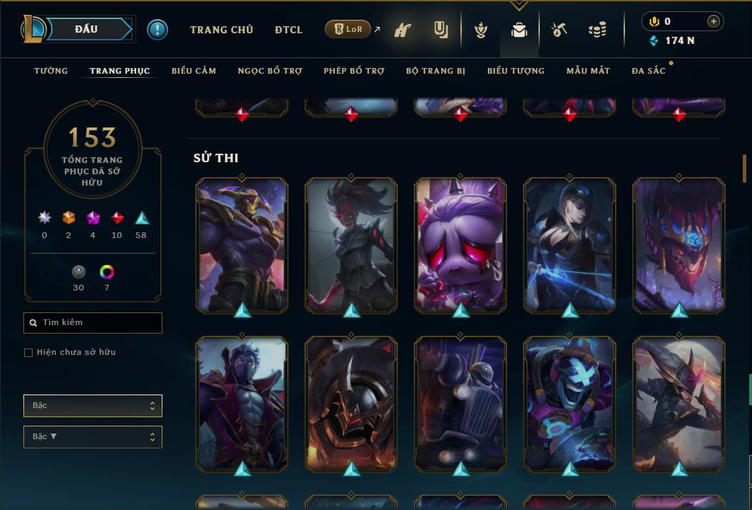 Hình ảnh chi tiết tài khoản LMHT mã số 26705 - Shop LMHT