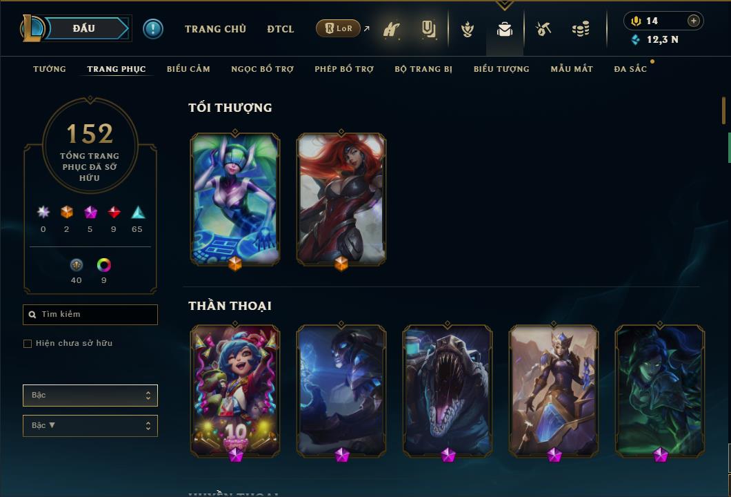 Hình ảnh chi tiết tài khoản LMHT mã số 26708 - Shop LMHT