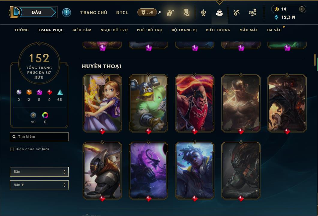 Hình ảnh chi tiết tài khoản LMHT mã số 26708 - Shop LMHT