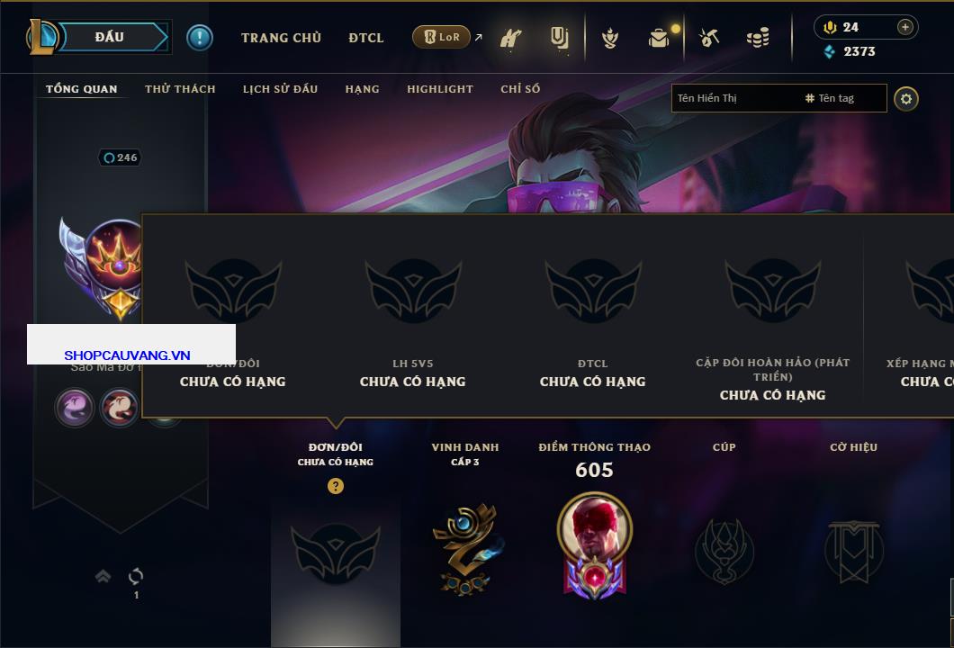 Tài khoản Liên Minh, ĐTCL mã số 26710 giá rẻ - Shop LMHT