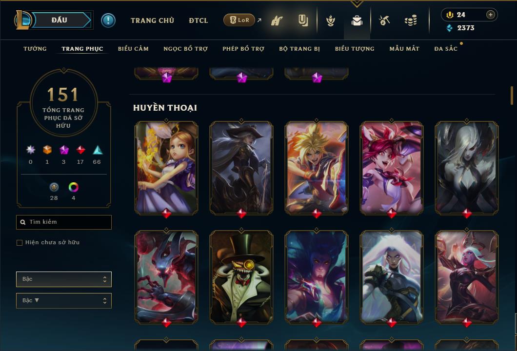 Hình ảnh chi tiết tài khoản LMHT mã số 26710 - Shop LMHT