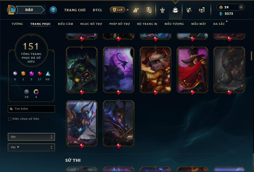 Hình ảnh chi tiết tài khoản LMHT mã số 26710 - Shop LMHT