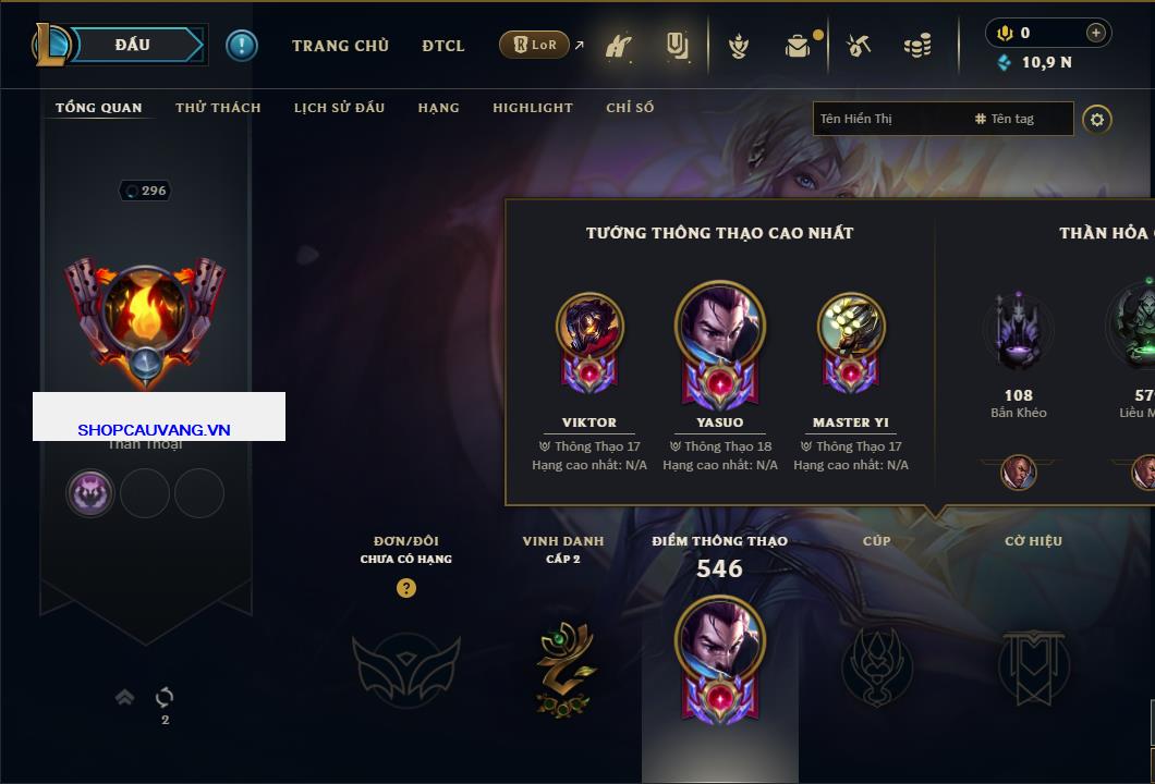 Hình ảnh chi tiết tài khoản LMHT mã số 26711 - Shop LMHT